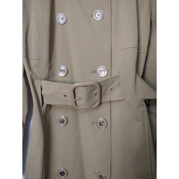 NWT New York & Company 7th Avenue Design Studio Size XL Coat Brown Tan Buttons - Picture 4 of 15